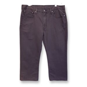 Levi's 514 Gray Straight Leg Jeans Mens Size 36 Hemmed 24" Inseam